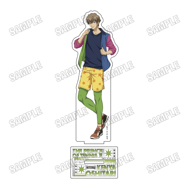 【メディコス・エンタテインメント】アニメ『新テニスの王子様』描き下ろしBIGアクリルスタンド【オフの日ver.】（8）忍足謙也