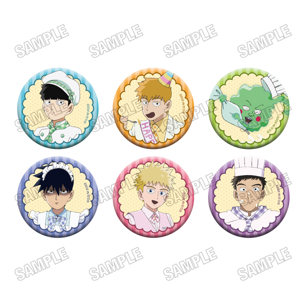 【メディコス・エンタテインメント】TVアニメ『モブサイコ100 III』描き下ろし缶バッジコレクション【霊幻バースデー2025ver.】 1BOX ＝6pcs