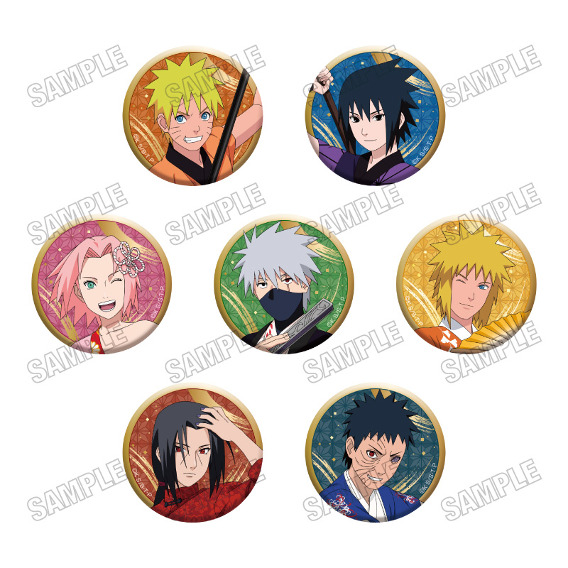 【メディコス・エンタテインメント】TVアニメ『NARUTO-ナルト- 疾風伝』描き下ろし缶バッジコレクション【演舞ver.】 1BOX ＝7pcs