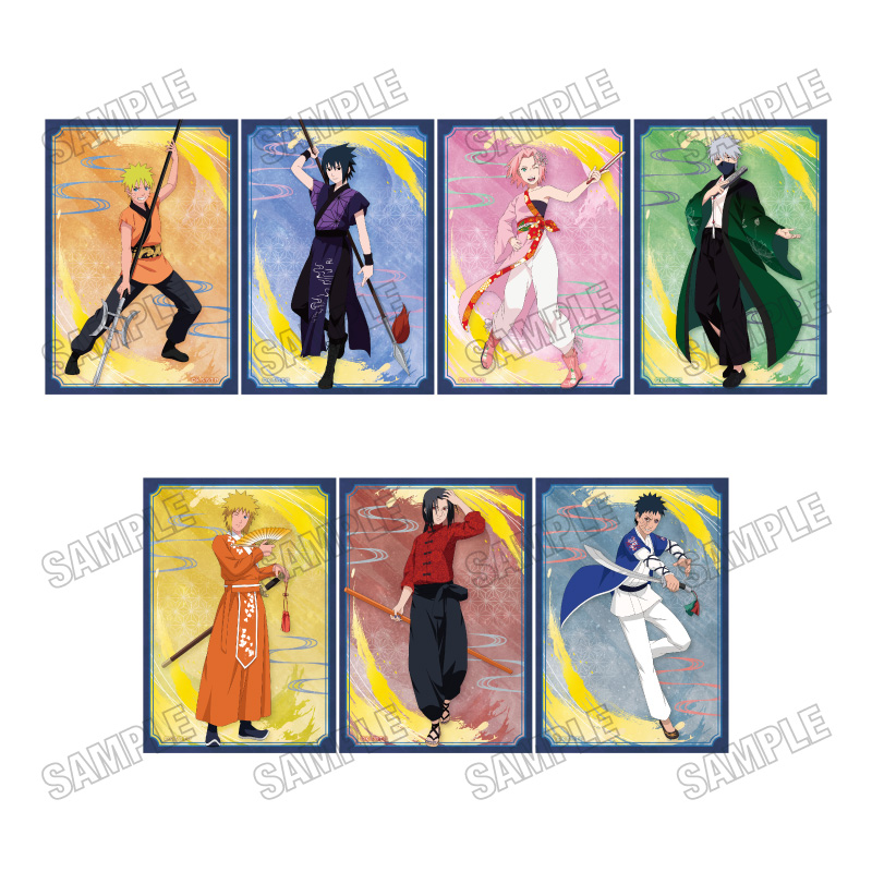 【メディコス・エンタテインメント】TVアニメ『NARUTO-ナルト- 疾風伝』描き下ろしブロマイドセット【演舞ver.】