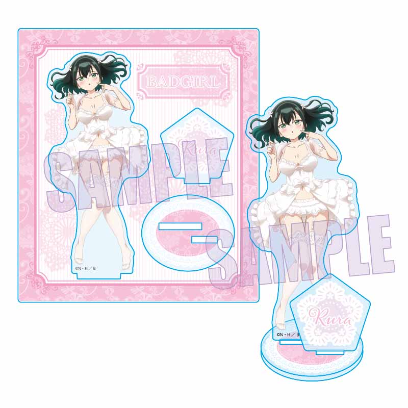 【ベルハウス】アクリルスタンド ばっどがーる/瑠璃葉 るら ネグリジェver.