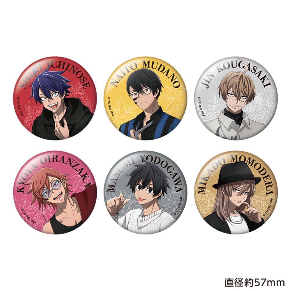 【キャラバン】桃源暗鬼 トレーディンググリッター缶バッジ 1BOX入数：6