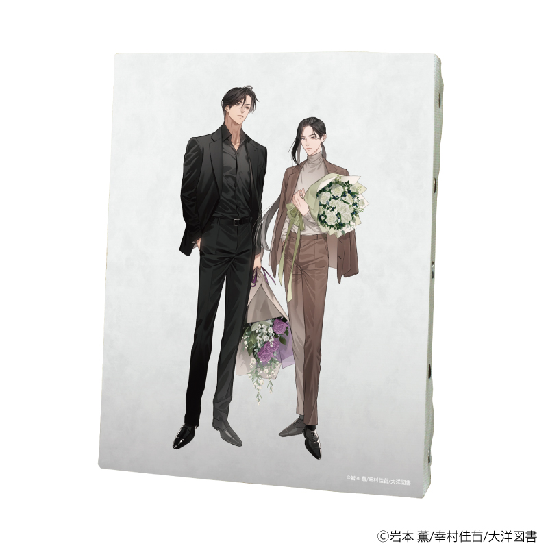 【A3】キャンバスボード「αの花嫁 共鳴恋情」「Ωの花燭 共鳴恋情」01/孔王李里耶&燕城路旺（描き下ろしイラスト）