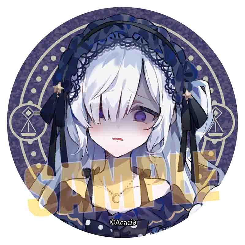 【ベルハウス】グリッター缶バッジ 魔法少女ノ魔女裁判/夏目アンアン