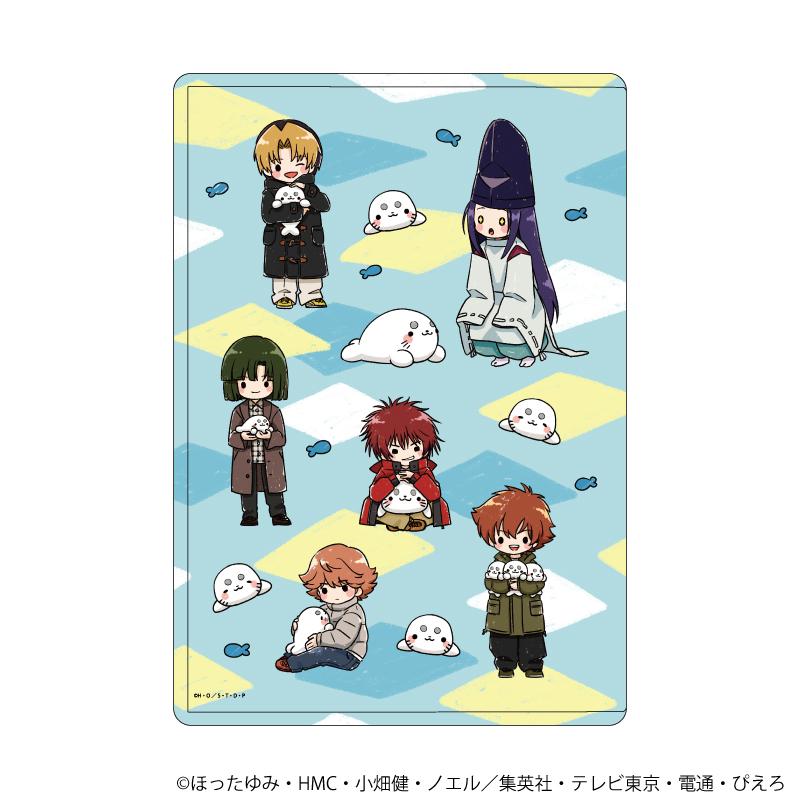 【A3】キャラクリアケース「ヒカルの碁」25/集合デザイン あざらしver.（グラフアートイラスト）