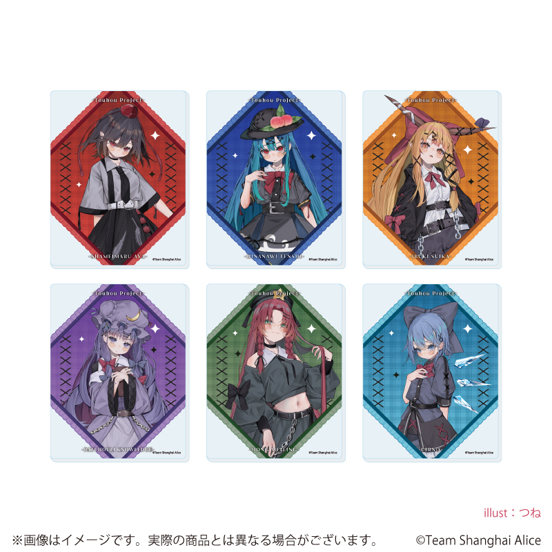 【A3】アクリルカード「東方Project」04/病みかわいいver. ブラインド（全6種）（描き起こしイラスト） 1BOX入数：6