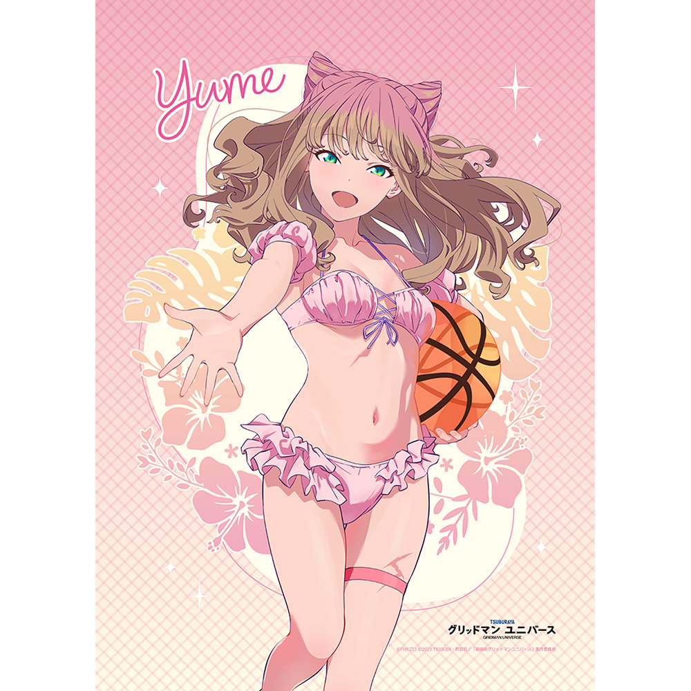 【カーテン魂】グリッドマン ユニバース 描き下ろしB2タペストリー（南夢芽/水着）Wスエード