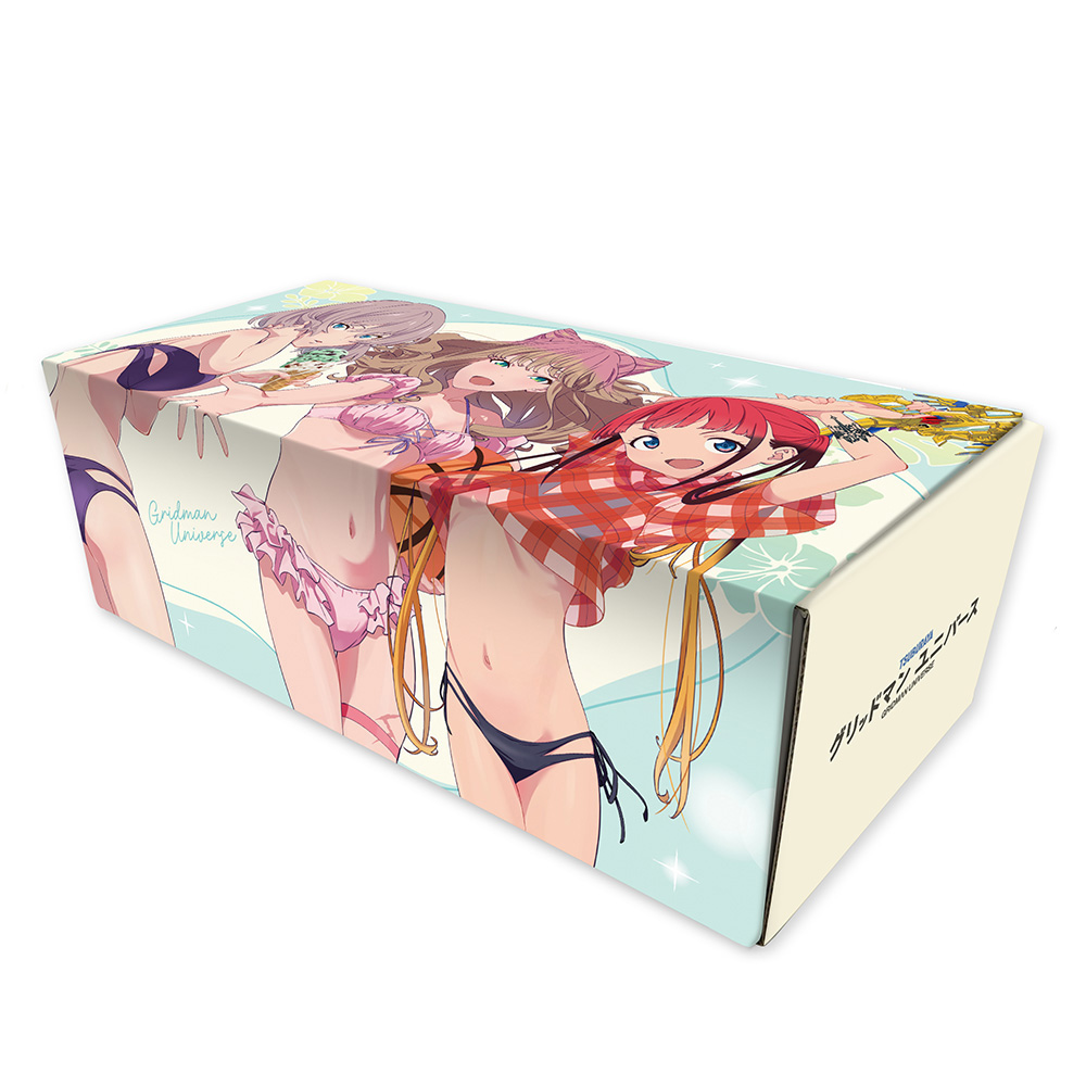 【カーテン魂】グリッドマン ユニバース 描き下ろしストレージボックス（南夢芽&飛鳥川ちせ&ムジナ/水着）