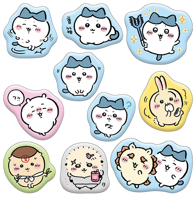 【エンスカイ】ちいかわ マシュマロ風シール2 ハチワレおおめセット 1袋（※同一商品の入数）：12