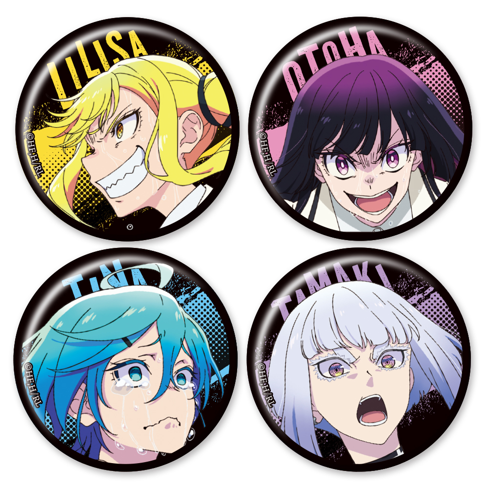 【クリーク・アンド・リバー】ロックは淑女の嗜みでして 缶バッジ4個セット