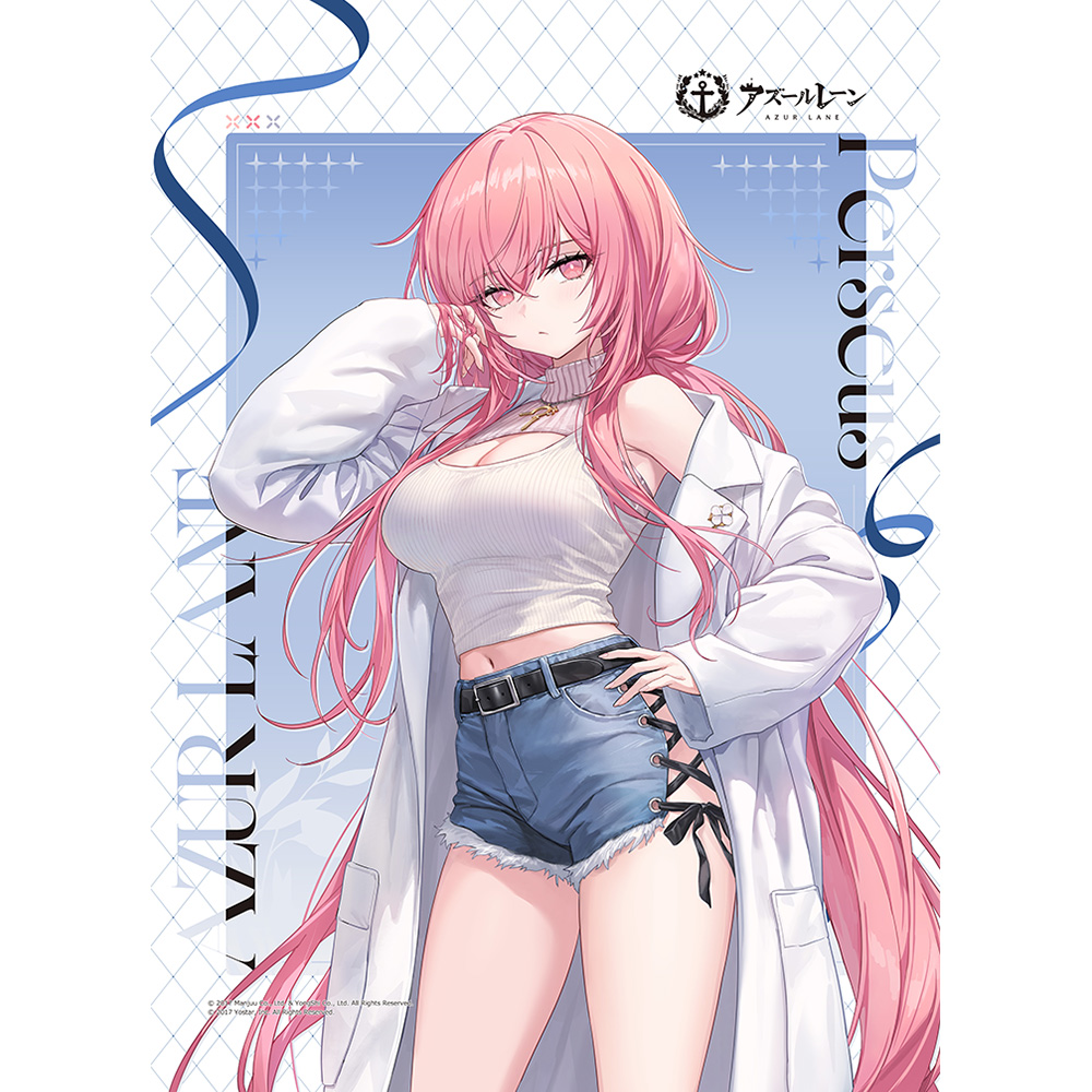 【カーテン魂】アズールレーン 描き下ろし B2タペストリー（パーシュース/冬デート）Wスエード