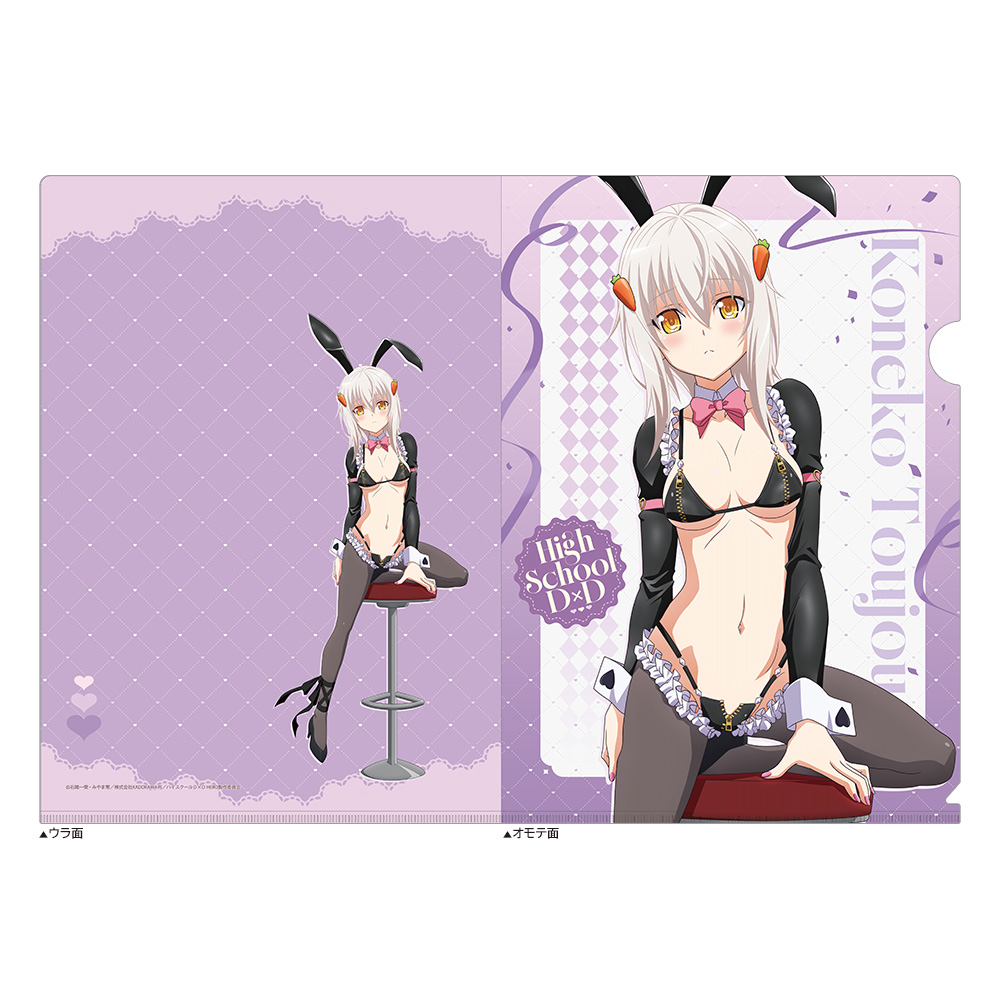 【カーテン魂】ハイスクールD×D HERO 描き下ろし クリアファイル（塔城小猫/逆バニー（黒））
