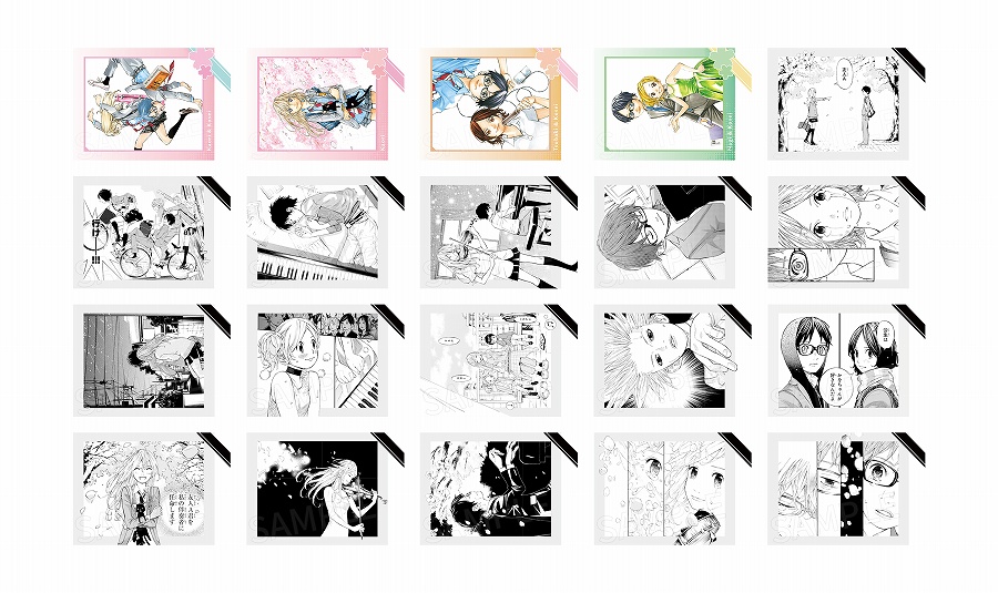 【Dragon Horse】四月は君の嘘 原作 トレーディングインスタントカメラ風ブロマイド 1BOX入数：10