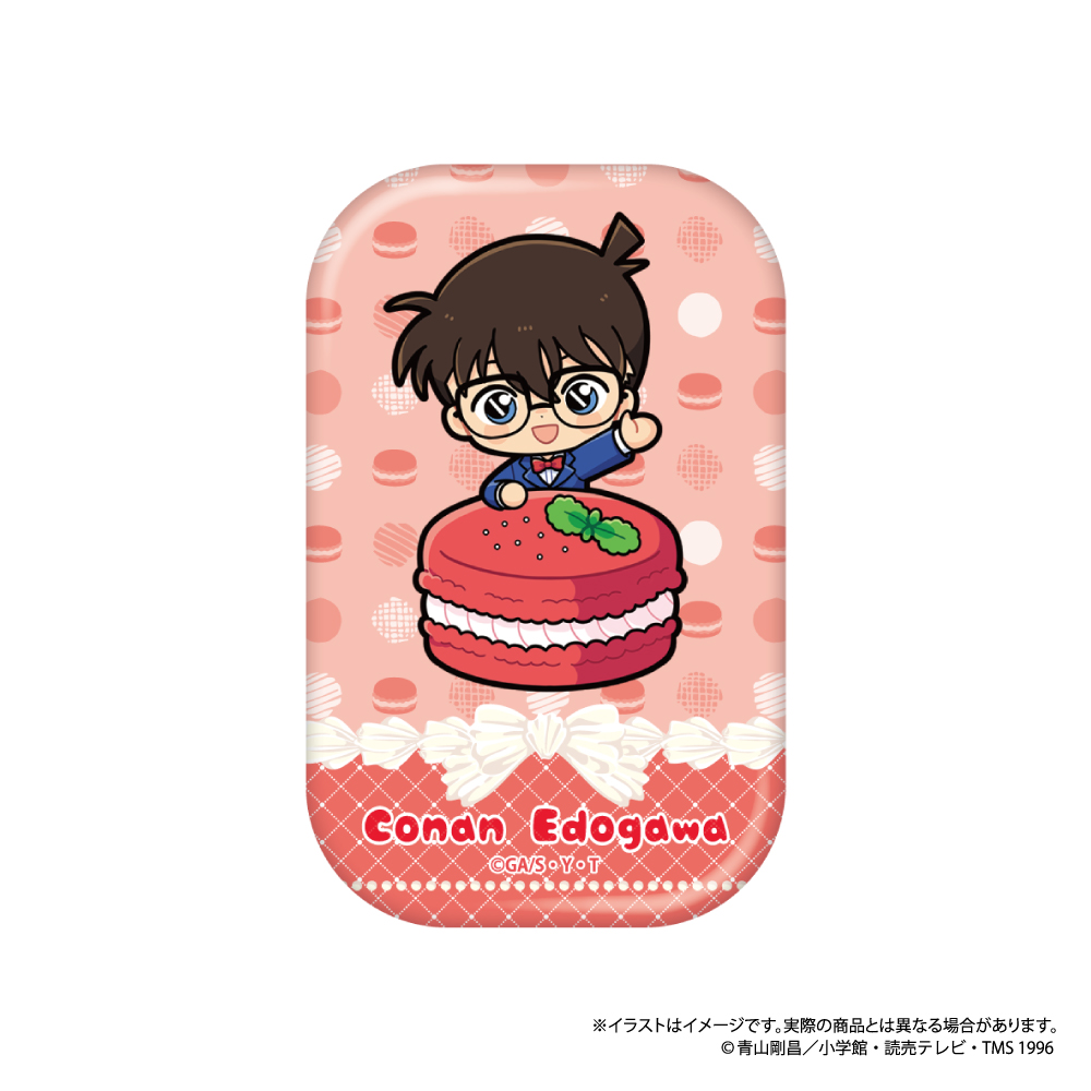【パルック】名探偵コナン 長方形型缶バッジ 江戸川コナンSD マカロンコレクションvol.1 