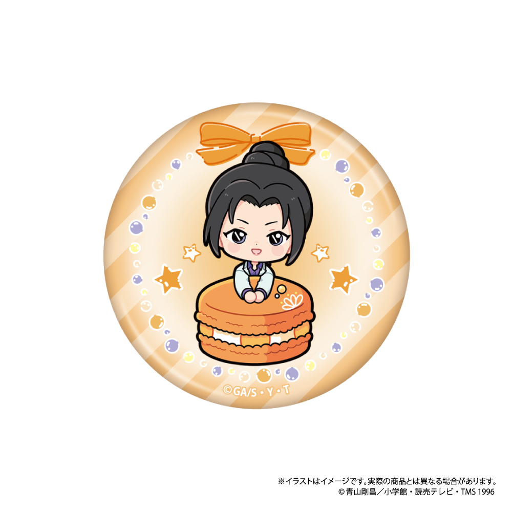 【パルック】名探偵コナン 丸型缶バッジ 上原由衣SD マカロンコレクションvol.1 