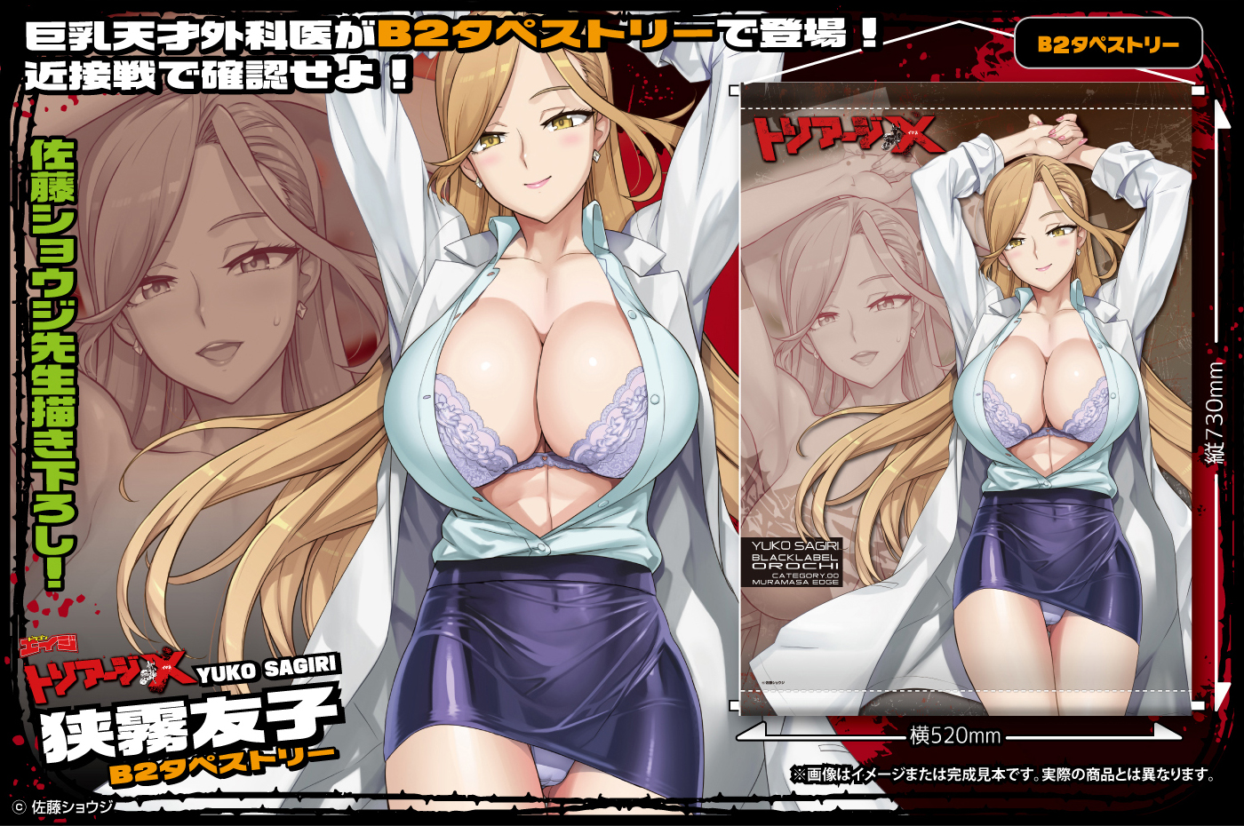 【オーキッドシード】トリアージX 狭霧友子 B2タペストリー