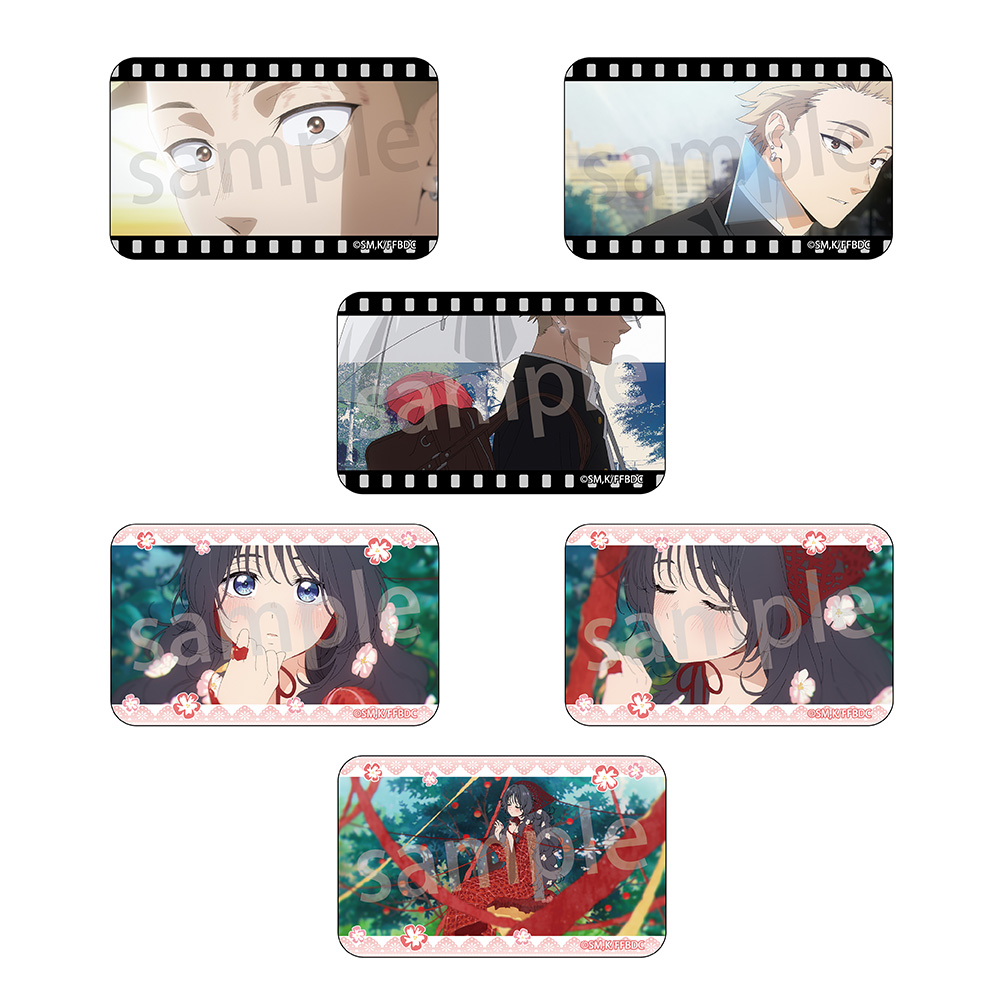 【ラムネラボ】薫る花は凛と咲く スクエア缶バッジ 1BOX入数：6