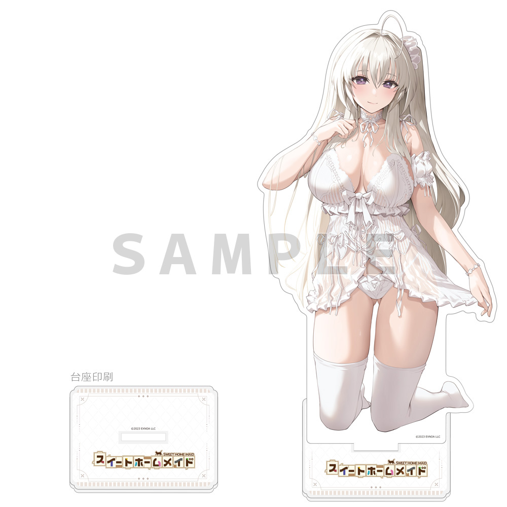【カーテン魂】スイートホームメイド 描き下ろし特大アクリルスタンド（江崎彩葉/お部屋でお出迎え）