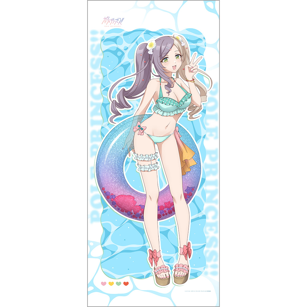 【カーテン魂】ポールプリンセス！！ 描き下ろし特大タペストリー（東坂ミオ/水着）