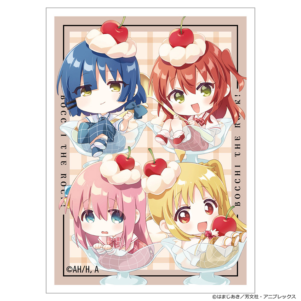 【カーテン魂】ぼっち・ざ・ろっく！ スリーブ（後藤ひとり&伊地知虹夏&山田リョウ&喜多郁代/さくらんぼほいっぷ/イラスト なもり）