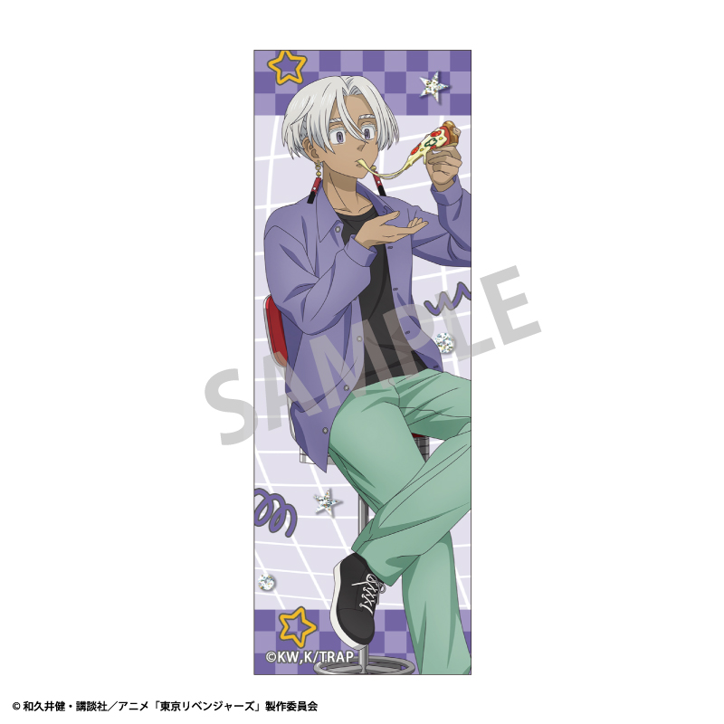 【カミオジャパン】東京リベンジャーズ ロングスクエア缶バッジ 黒川 イザナ/Welcome diner