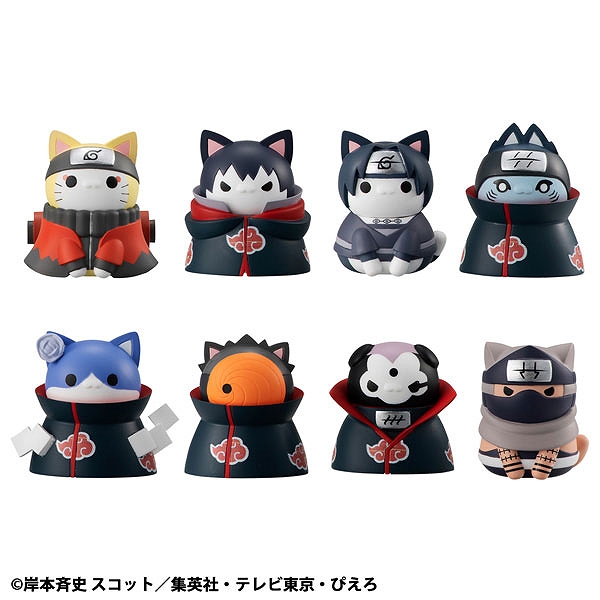【メガハウス】MEGA CAT PROJECT NARUTO-ナルト- 疾風伝 ニャルト！"暁"と全面対決！ 木ノ葉隠れの里の攻防編！ 1BOX入数：8