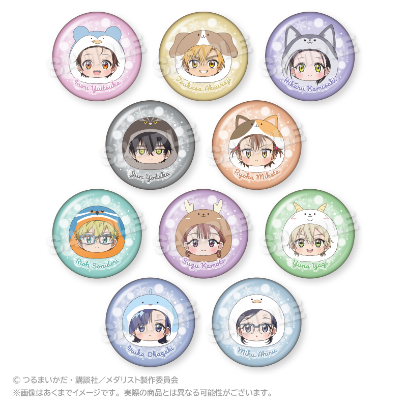 【ステラノーツ】メダリスト まるめいつトレーディング缶バッジ 1BOX入数：10