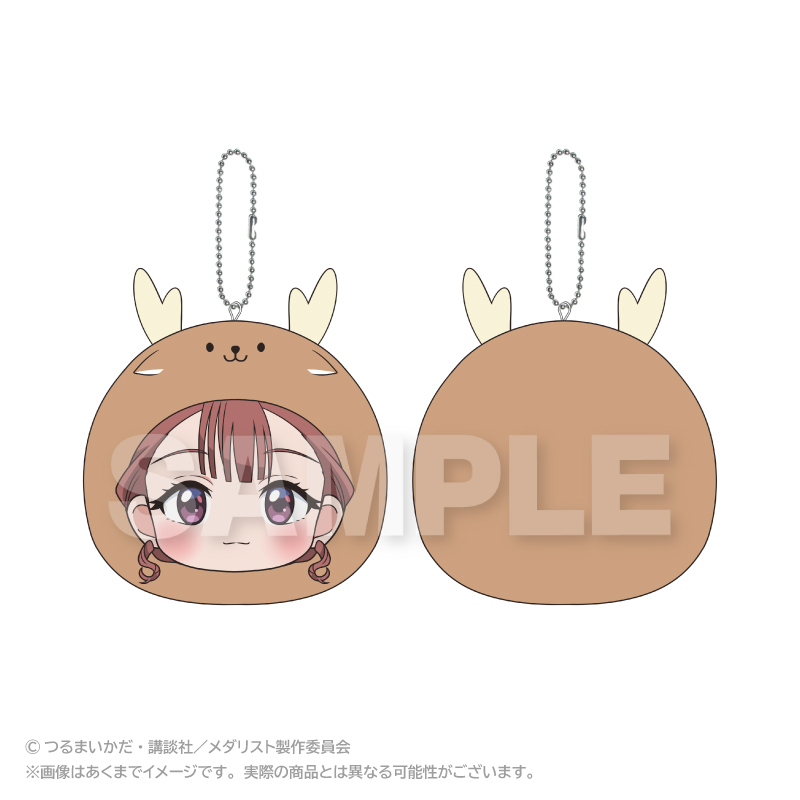 【ステラノーツ】メダリスト まるめいつクッションキーホルダー 鹿本すず