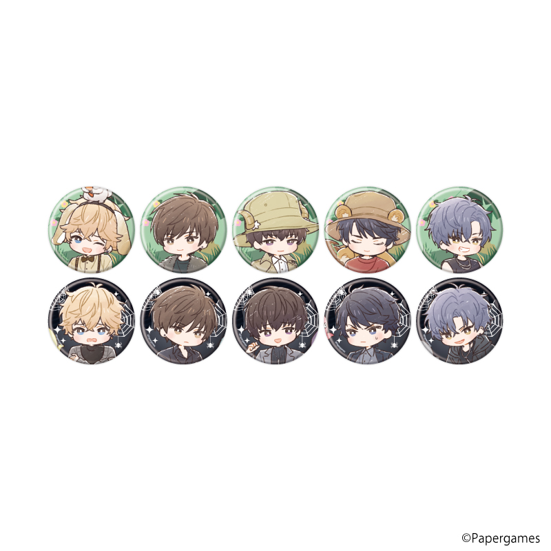 【A3】缶バッジ「恋とプロデューサー～EVOL×LOVE～」33/セット2 ブラインド（全10種）（グラフアートイラスト） 1BOX入数：10