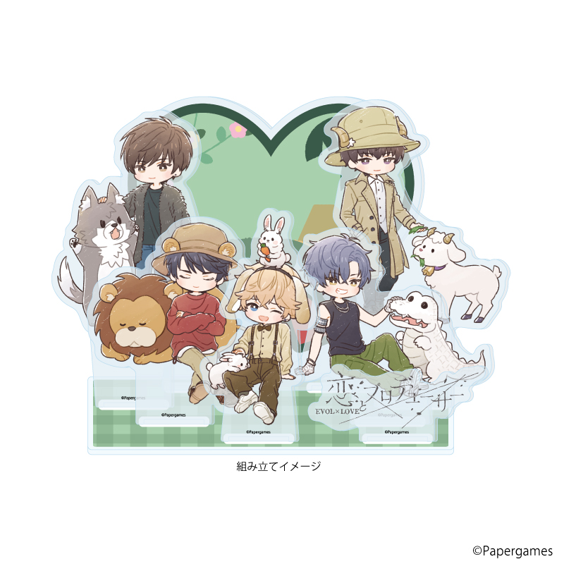 【A3】プレミアム アクリルジオラマプレート「恋とプロデューサー～EVOL×LOVE～」10/動物園デートver.（グラフアートイラスト）