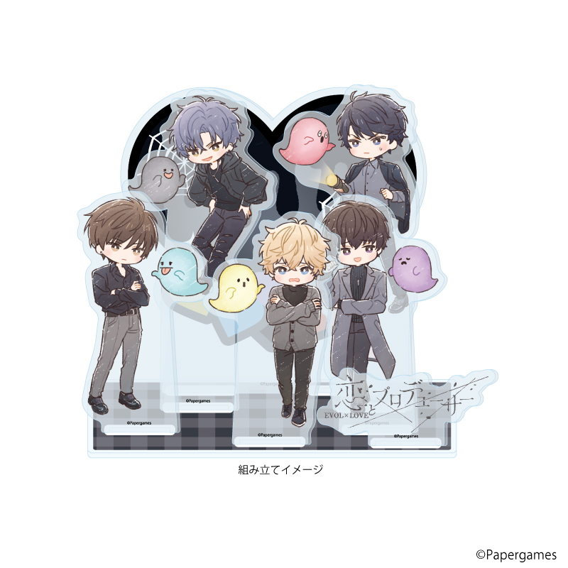 【A3】プレミアム アクリルジオラマプレート「恋とプロデューサー～EVOL×LOVE～」11/お化け屋敷デートver.（グラフアートイラスト）