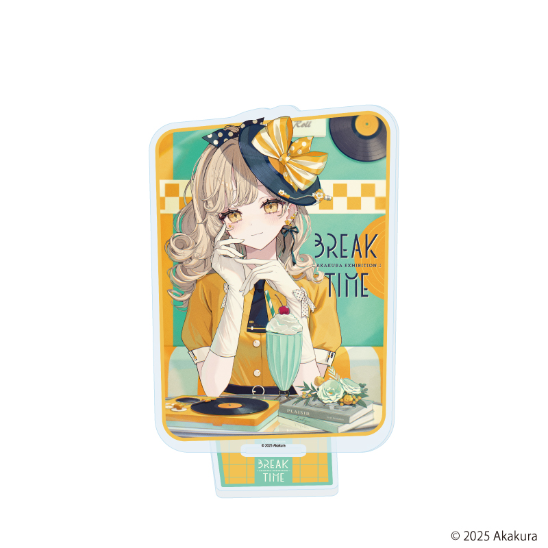 【A3】アクリルスタンド「赤倉個展『BREAK TIME』」06/キービジュアル（描き下ろしイラスト）