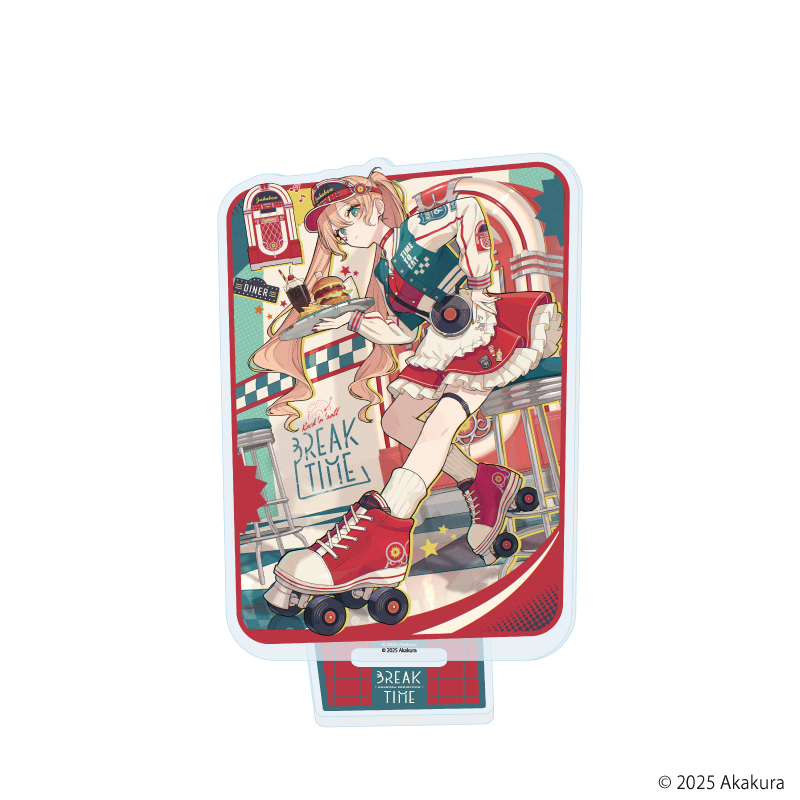 【A3】アクリルスタンド「赤倉個展『BREAK TIME』」07/サブビジュアル（描き下ろしイラスト）