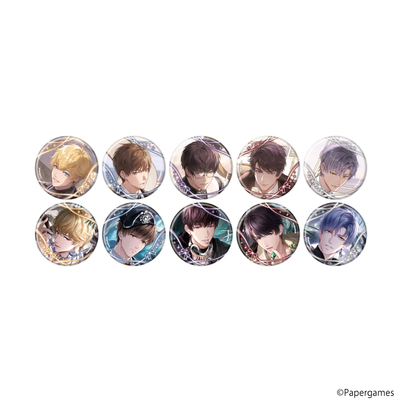 【A3】缶バッジ「恋とプロデューサー～EVOL×LOVE～」30/セット1 ブラインド（全10種）（公式イラスト） 1BOX入数：10