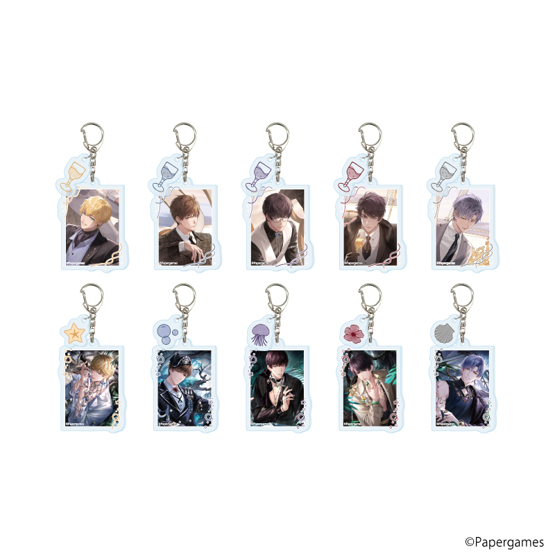 【A3】パーツ付きアクリルキーホルダー「恋とプロデューサー～EVOL×LOVE～」07/セット1 ブラインド（全10種）（公式イラスト） 1BOX入数：10