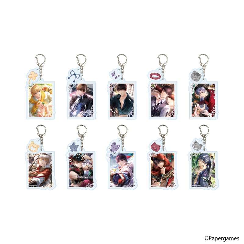 【A3】パーツ付きアクリルキーホルダー「恋とプロデューサー～EVOL×LOVE～」08/セット2 ブラインド（全10種）（公式イラスト） 1BOX入数：10