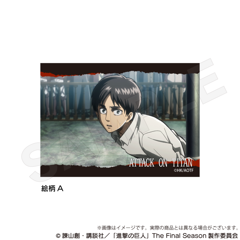 【Y Line】進撃の巨人 場面写アクリルブロック 絵柄A