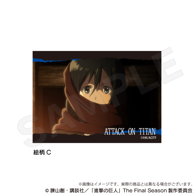 【Y Line】進撃の巨人 場面写アクリルブロック 絵柄C