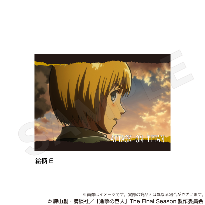 【Y Line】進撃の巨人 場面写アクリルブロック 絵柄E