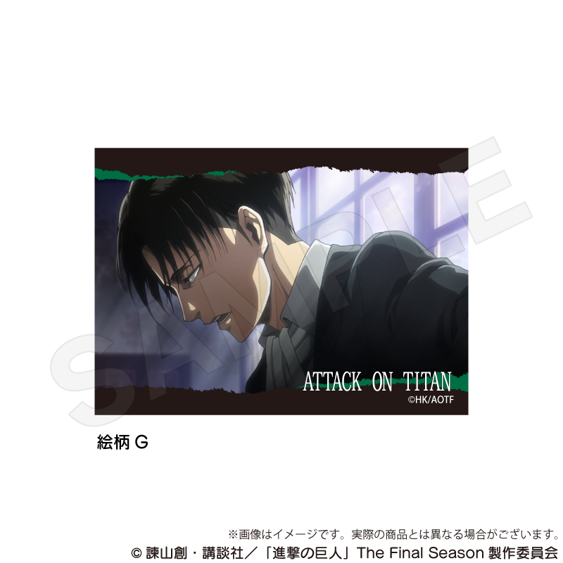 【Y Line】進撃の巨人 場面写アクリルブロック 絵柄G