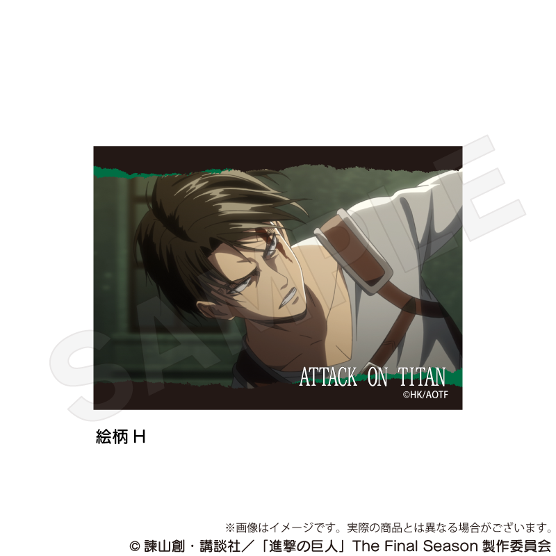 【Y Line】進撃の巨人 場面写アクリルブロック 絵柄H