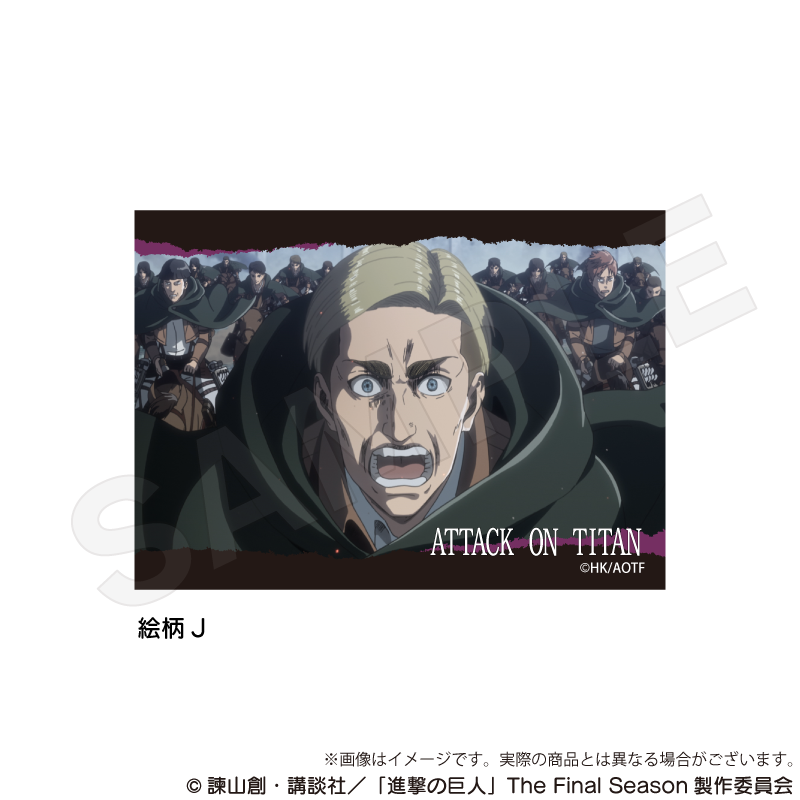 【Y Line】進撃の巨人 場面写アクリルブロック 絵柄J