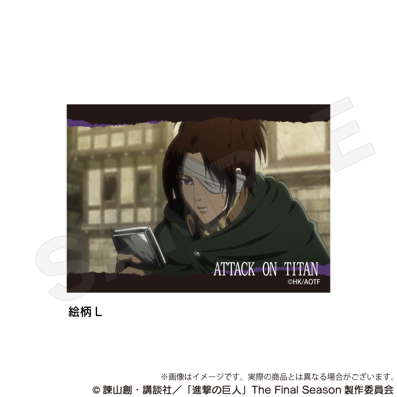 【Y Line】進撃の巨人 場面写アクリルブロック 絵柄L