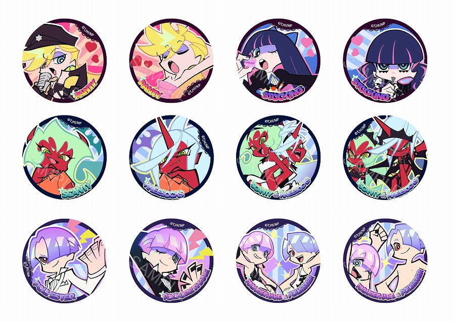 【Dragon Horse】AFORCE×DRAGON HORSE New PANTY & STOCKING with GARTERBELT トレーディング缶バッジ 1BOX入数：12