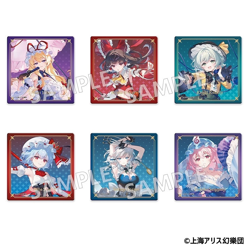 【MAGI ARTS】東方Project タペストリー トレーディングアクリルコースター 1BOX入数：6