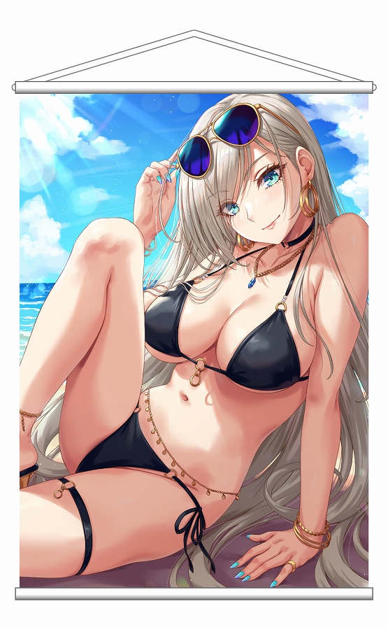 【HOBBYOTAKU】Sakiyamama Bunnys 銀髪ビキニ B3タペストリー