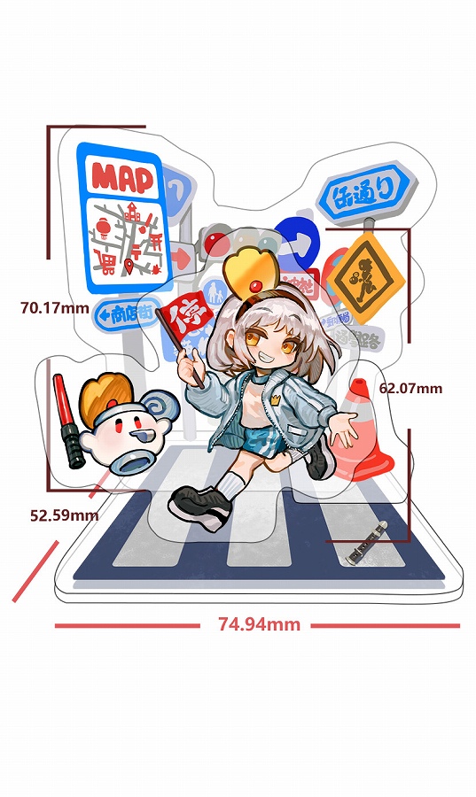 【HOBBYOTAKU】空缶王の通学路シリーズ アクリルスタンド いもうと