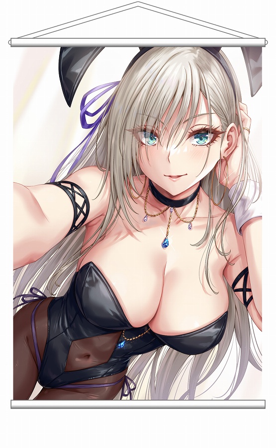 【HOBBYOTAKU】Sakiyamama Bunnys 銀髪バニー B3タペストリー