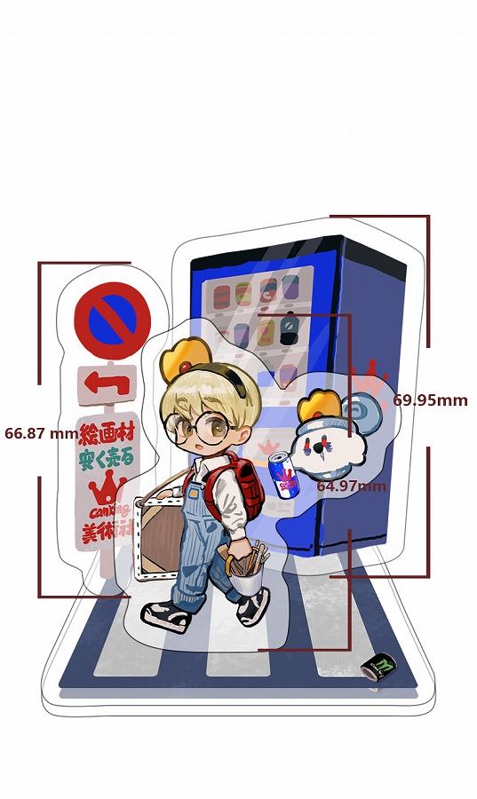 【HOBBYOTAKU】空缶王の通学路シリーズ アクリルスタンド 男缶