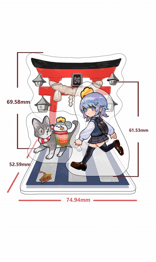 【HOBBYOTAKU】空缶王の通学路シリーズ アクリルスタンド 姉さん